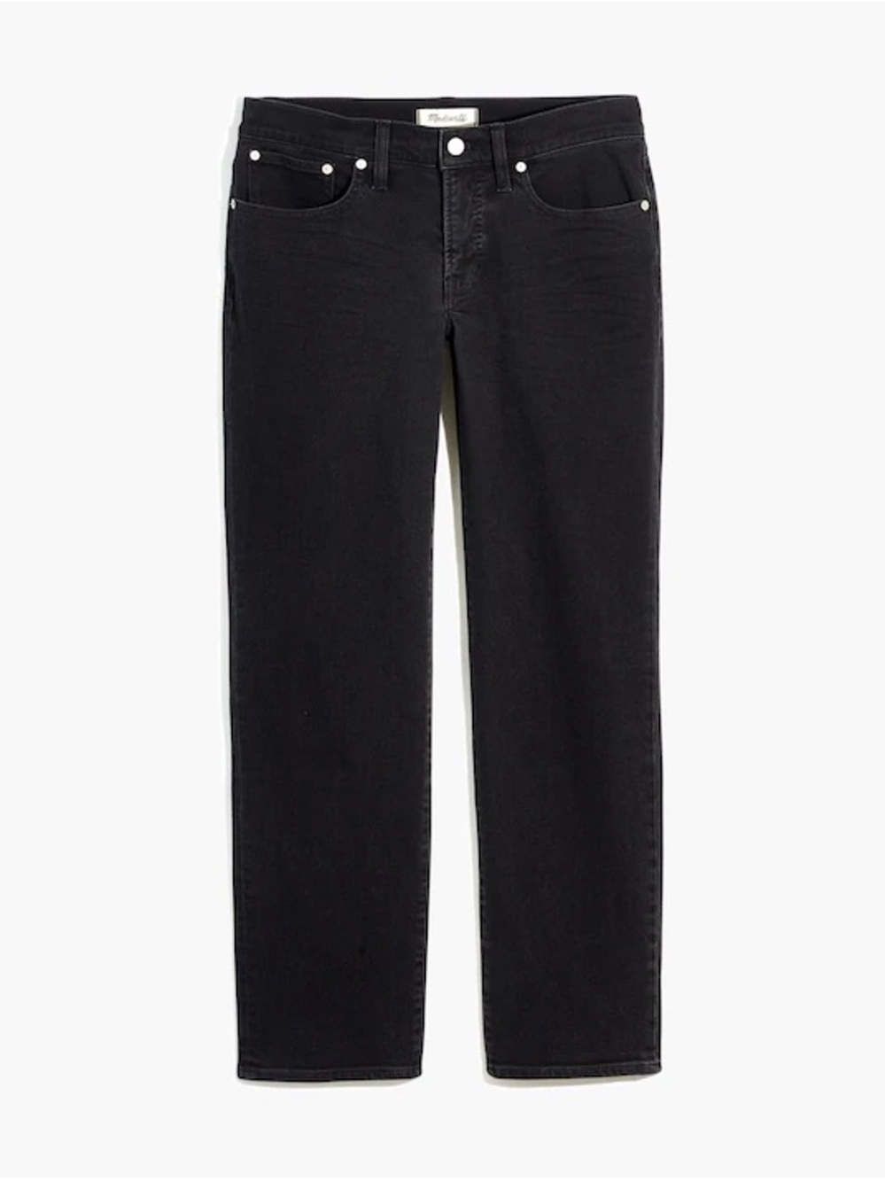 Madewell Women’s Black Straight Jeans